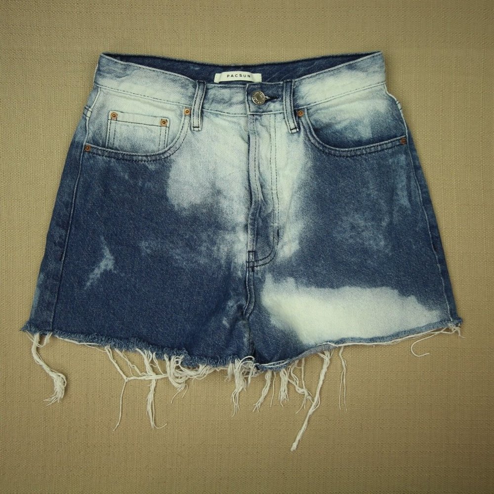 Pacsun Ultra High Rise Vintage Cut Off Jean Shorts Women's Size 26 Button Fly